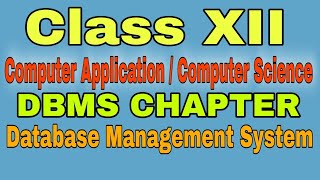 DBMS SQL Part 2 Class XII  Computer Science and Computer Application WBCHSE CBSE IN Bengali