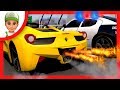 Cartoon about police chase yellow ferrari handy andy car cartoon