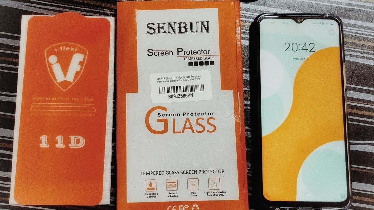 How to apply iQoo z3 11D tempered glass screen protector 
