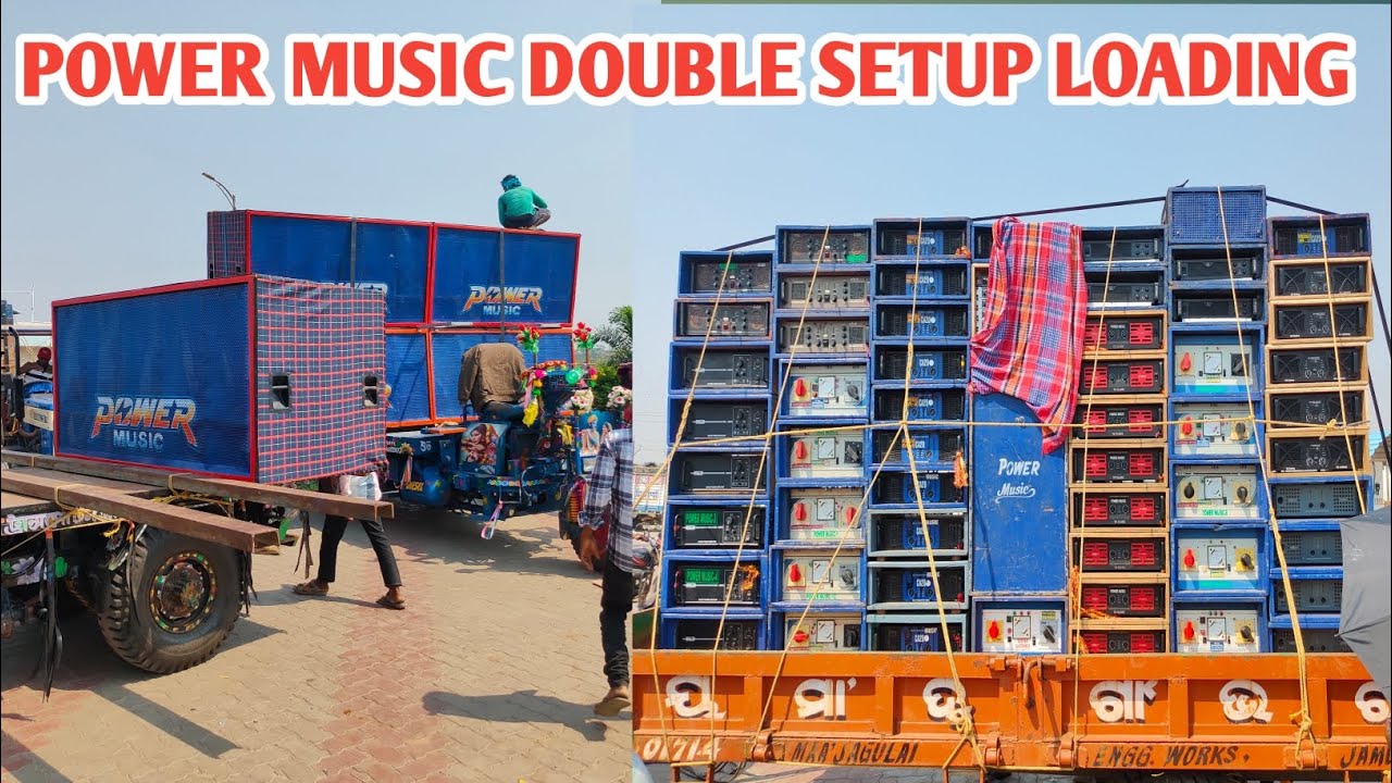 Power Music Double Setup Loading || Amplifier Setup || Motto Mela ...