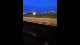 Driving On Taxi Way At DFW Airport