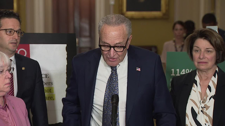 Chuck Schumer: Undocumented immigrants do not get federal health insurance premiums thumbnail
