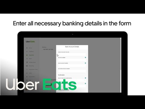 How to Enter Banking Information on Uber Eats Manager | Uber Eats