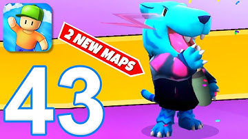 Stumble Guys - Gameplay Walkthrough Part 43 - 2 New Maps (iOS, Android)