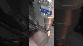 Witness the speed of stainless steel square tube bevel cutting with our laser tube cutter