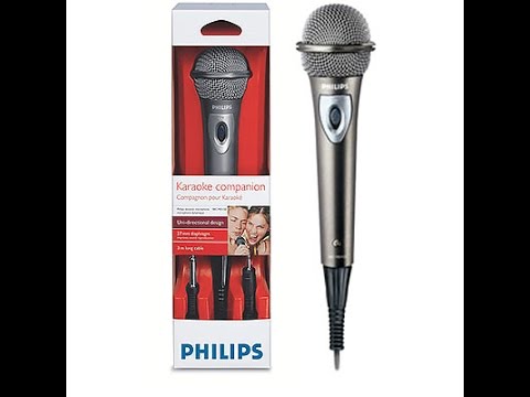 PHILIPS SBCMD110/01 Corded Microphone UNBOXING and REVIEW