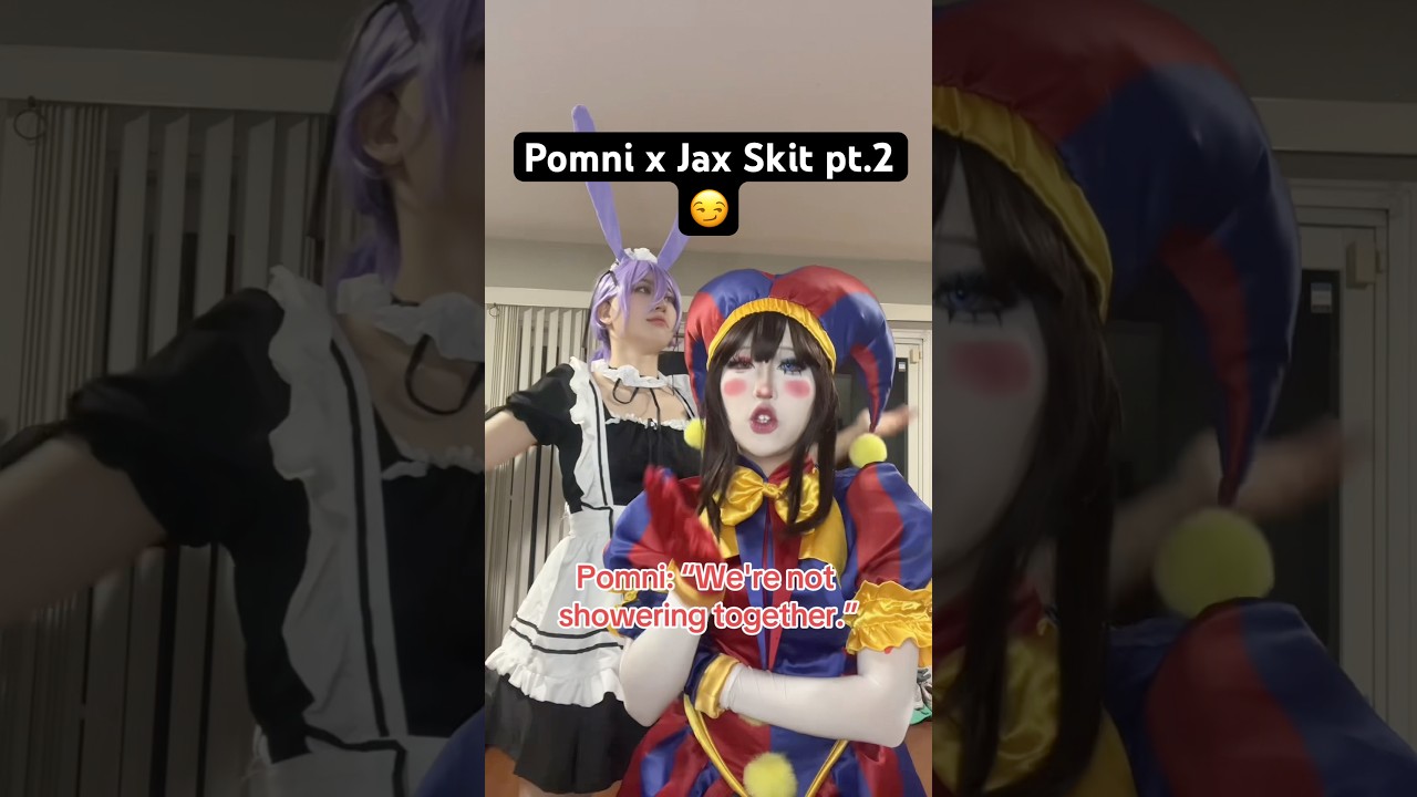 If Jax and Pomni were real #theamazingdigitalcircus #pomni #jax #tadc #cosplay #funnybunny