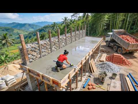 TIMELAPSE -- From Empty Lake to a Luxury Villa | 337 Days of Building | Start to Finish
