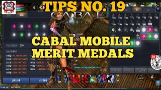 MERIT MEDALS GUIDE CABAL MOBILE TIPS NO. 19
