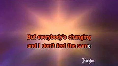 Keane Everybody's Changing karaoke