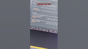 servo motor swing coding || Arduino project #arduino #shorts #viral #programming