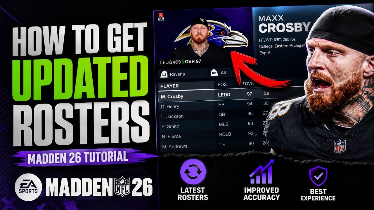How to Get the Latest Rosters in Madden 26 (Step-by-Step) - YouTube