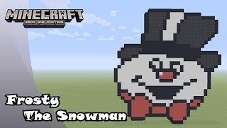 Minecraft: Pixel Art Tutorial and Showcase: Frosty the Snowman