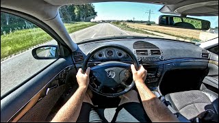 Mercedes Benz E320 W211 224 PS (2003) POV Test Drive Onboard