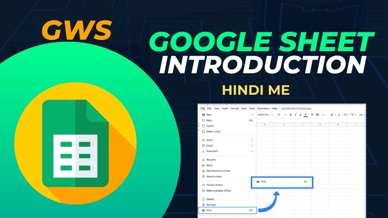 Google Sheets Tutorial for Beginners in Hindi | Learn Google Sheets ...