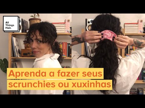 Os scrunchies estão de volta! Aprenda como fazer uma xuxinha de cabelo