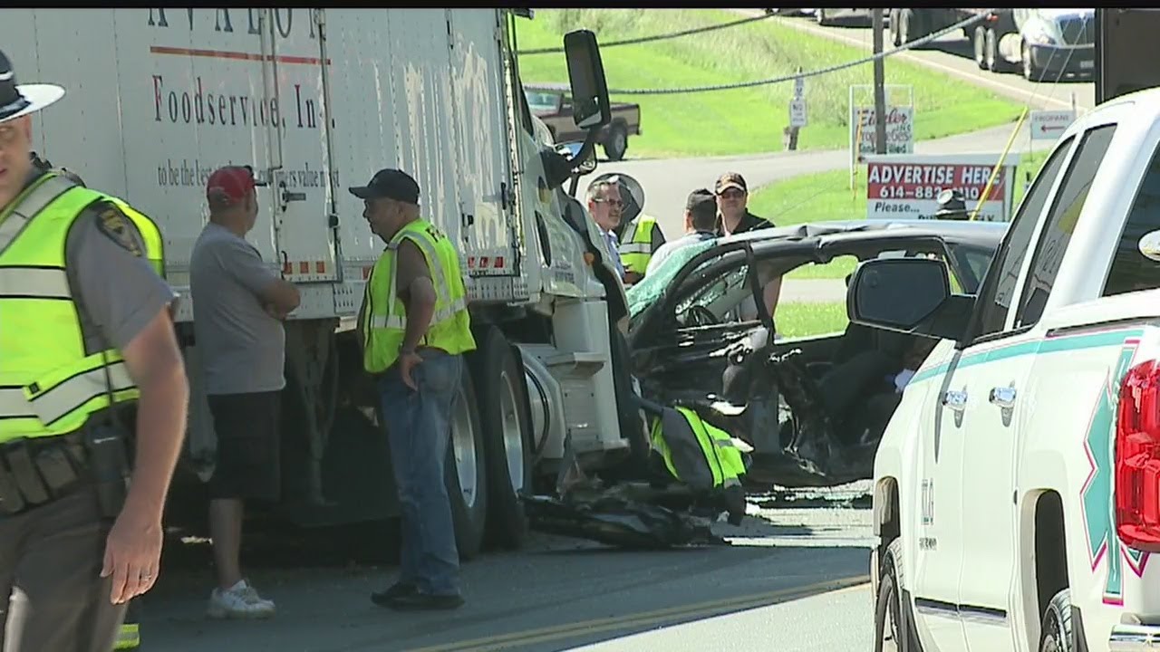 Driver flown to hospital after crash with truck in Salem - YouTube