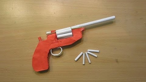 How to make a Paper Revolver  that Shoots Paper Bullet (Paper Gun)