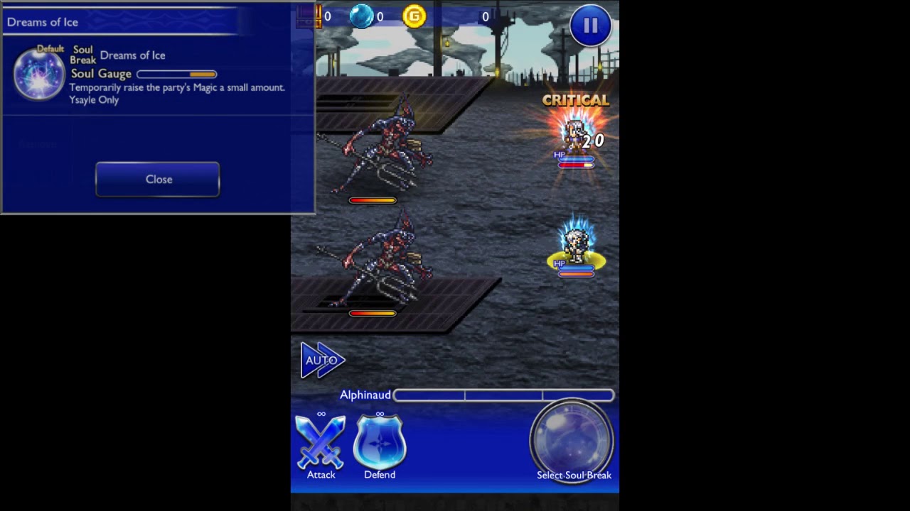 Final Fantasy Record Keeper - Ysayle Default Soul Break