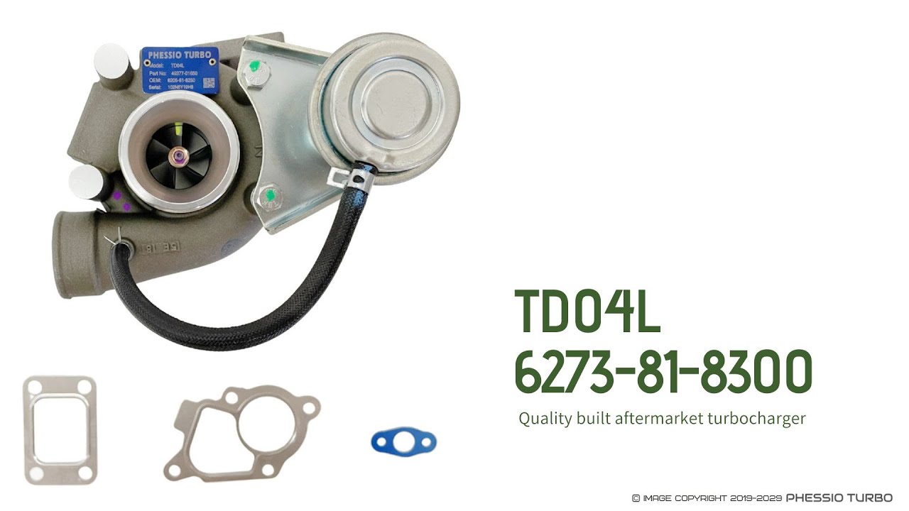 6273-81-8300 Turbo For Cummins B3.3T, Komatsu S4D95L Engine