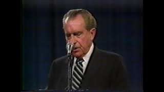 Richard Nixon Delivers Foreign Policy Address at Chapman College