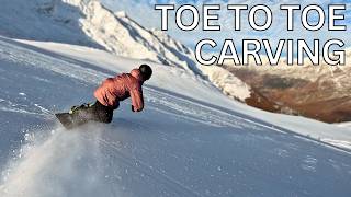 TOE TO TOE CARVING // advanced snowboarding exercise