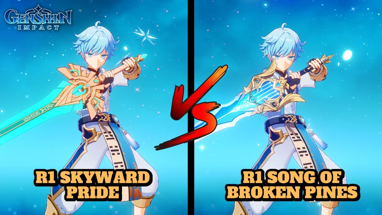 CHONGYUN: R1 SKYWARD PRIDE VS R1 SONG OF BROKEN PINES! (COMPARISON) | Genshin Impact