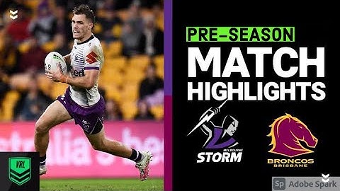 VRL MINI HIGHLIGHTS | STORM V BRONCOS