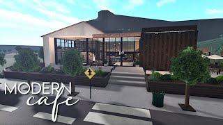 Bloxburg: Modern Cafe 344k | Exterior | Collab w/ My Sister luereia!