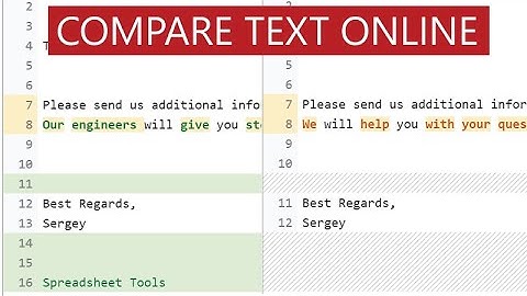 Compare 2 texts online and find the difference