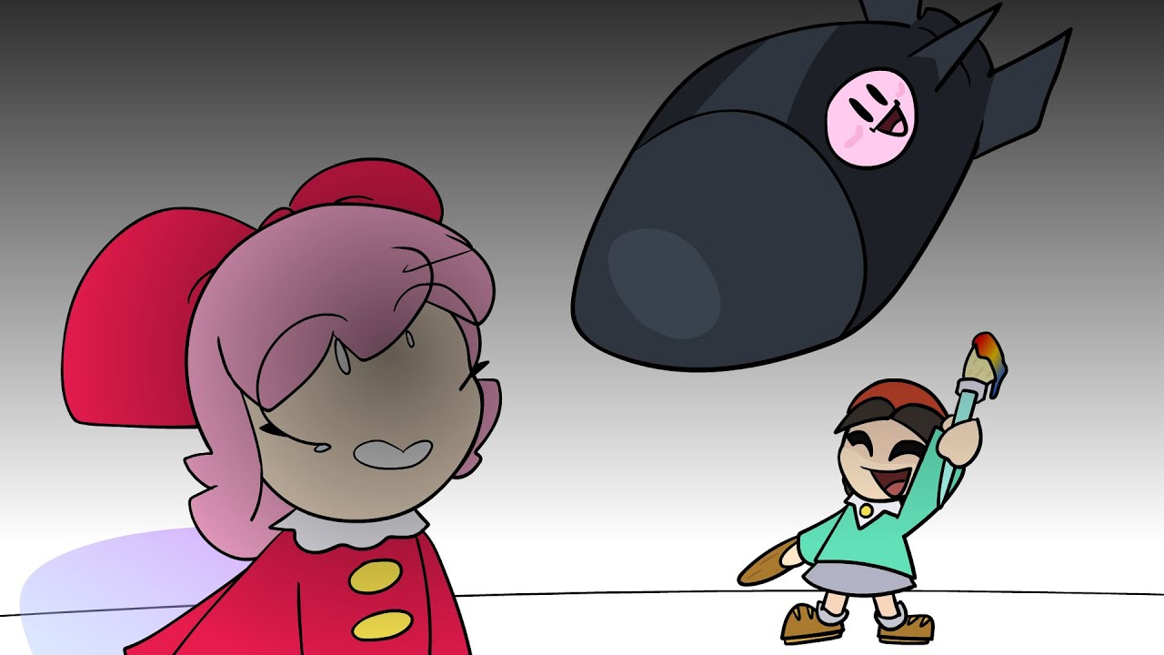 Ribbon vs Adeleine : Kirby Animation