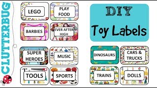 Download your FREE DIY custom toy labels here: https://clutterbug-me.myshopify.com/products/custom-toy-labels Watch my latest "