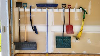 How to Make an Easy DIY Garden or Garage Tools Hanger/ Organizer