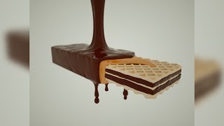 Cinema 4d Chocolate Wafer Crunch