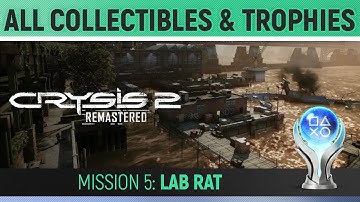 Crysis 2 Remastered - Mission 5: Lab Rat - All Collectibles & Trophies 🏆