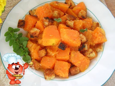 Рецепт жаренной тыквы на сковороде. Вкусное блюдо из тыквы