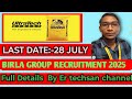 Aditya Birla ultratech cement recruitment 2025 ll diploma eligible ll no experience required