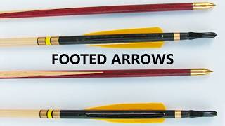 Footed arrows for longbow clout archery