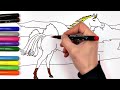 Animals - Horse Drawing and Coloring / Digital Drawing / Akn Kids House