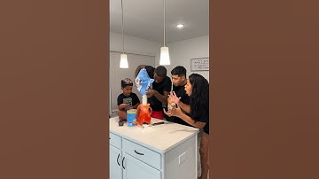 Teaching the trench family how to make kool aid #shorts