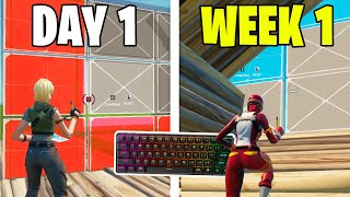 1 WEEK Controller to Keyboard and Mouse Progression Fortnite!