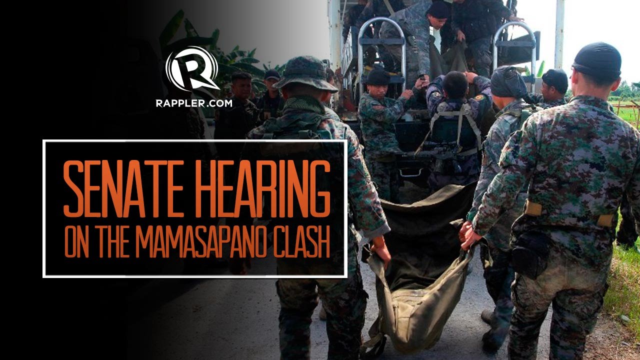 LIVE: Senate hearing on Mamasapano clash