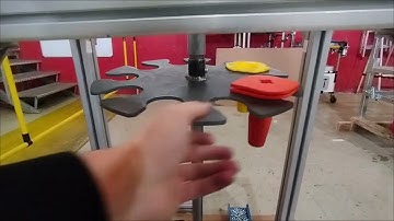 Lean Manufacturing - 4Lean - Rotation test of a sheet with holes to assemble parts