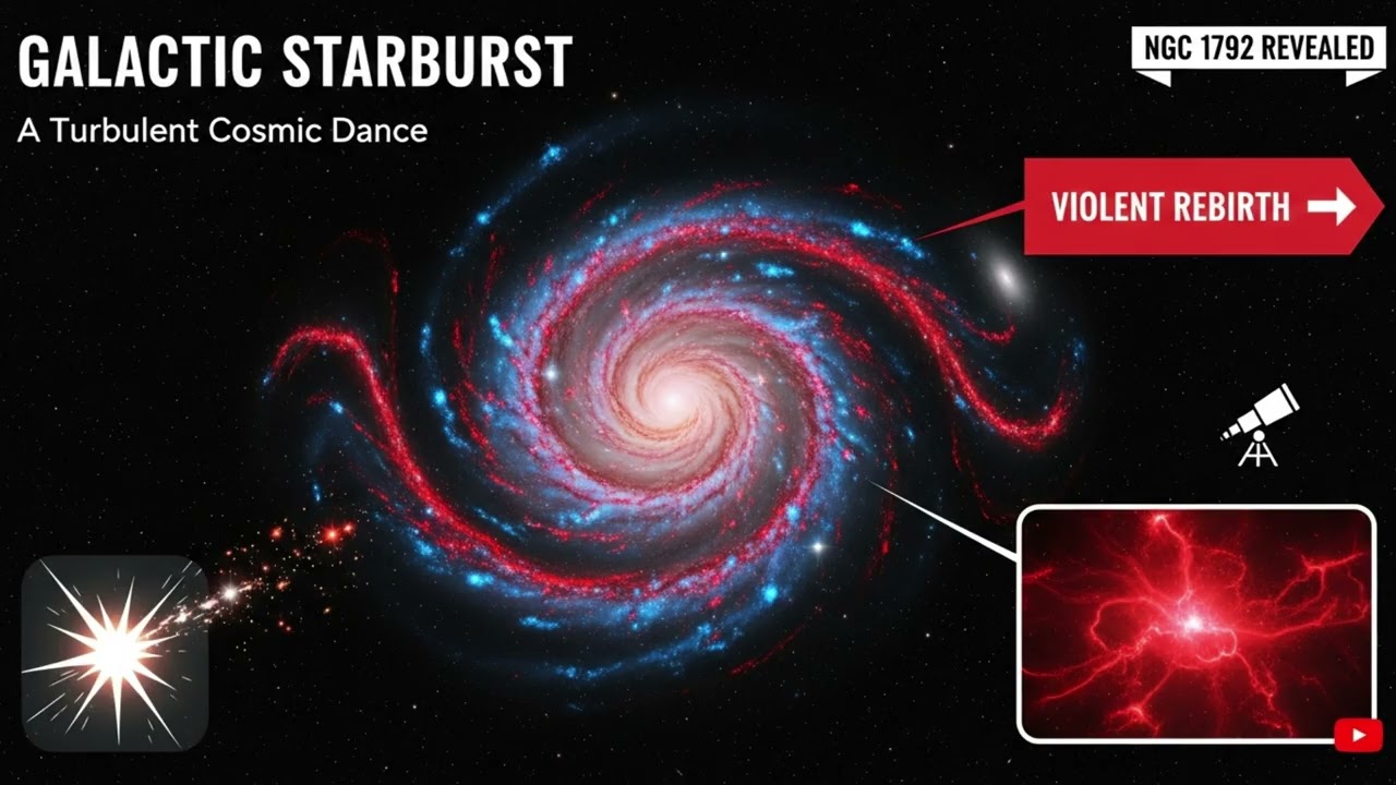 Телескоп Хаббл запечатлел хаотичную галактику в режиме "звездного взрыва", вызванном космической ...