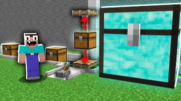Minecraft NOOB vs PRO: HOW NOOB UPGRADED INCREASED DIAMOND CHEST IN SUPER MECHANISM? 100% trolling