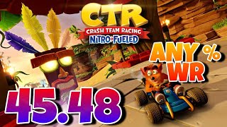 [CTR:NF] Any% Speedrun in 45:48 (Former World Record)