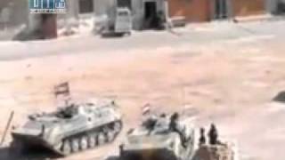 شام-حمص-تمركز الدبابات عند جامع عمر بن عبد العزيز...