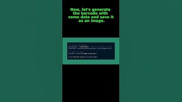 🎨 How to quickly generate Barcodes with Python! 🏷️🐍