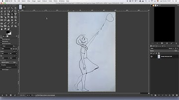 Clean up a scanned drawing with GIMP