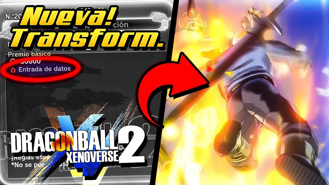 Nueva TRANSFORMACION Data Input Dragon Ball Xenoverse 2 YouTube